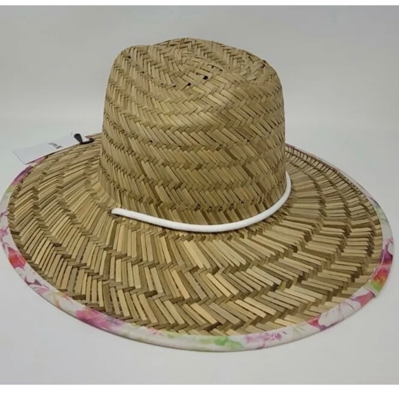 NWT Hurley Island Hop Straw Hat One Size - Picture 6 of 7